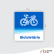 Placa Bicicletário Pictograma